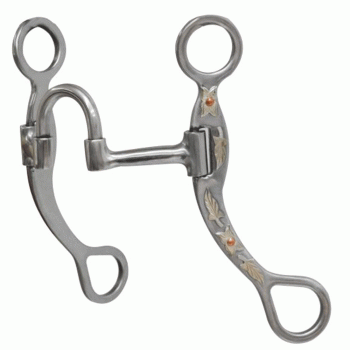 Showman Medium swivel port mouth bit