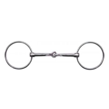 Showman chrome plated o-ring bit with 3.25" ring cheeks