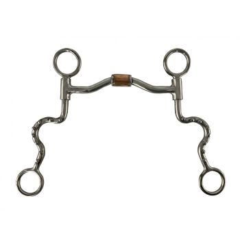 Showman Sweet Iron Cheek bit with Stainless Steel copper roller