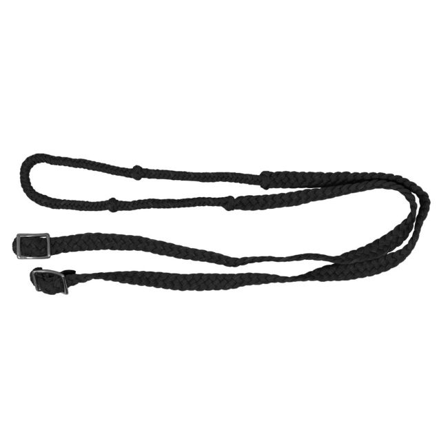 Showman 7' Braided Nylon Barrel Reins with Easy Grip Knots #10