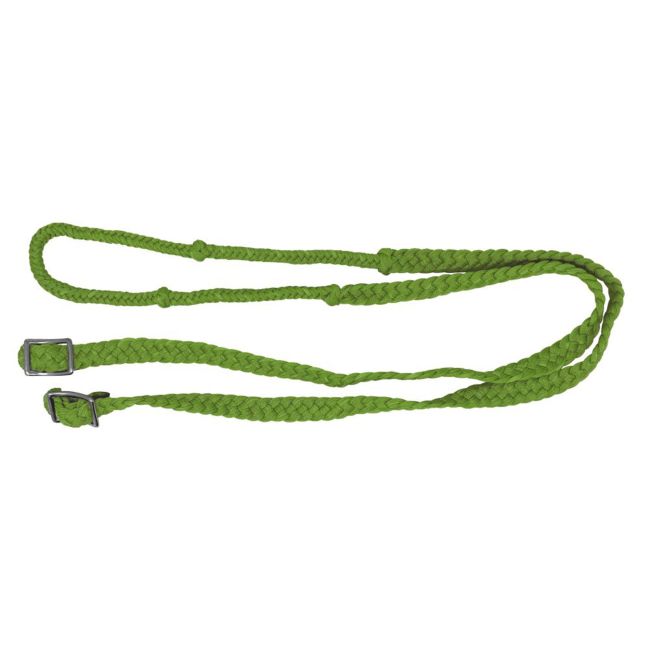 Showman 7' Braided Nylon Barrel Reins with Easy Grip Knots #11