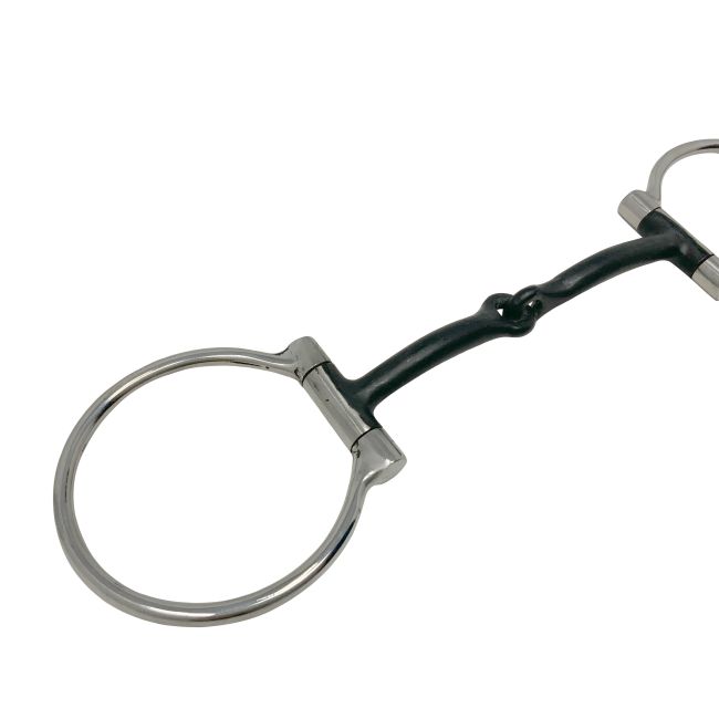 Showman Stainless Steel D-Ring 5" Sweet Iron Mouth Snaffle Bit #2