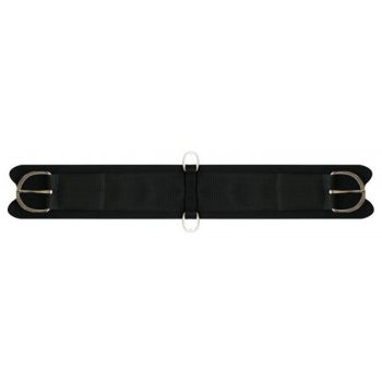 Showman felt girth with neoprene center. Girth comes complete with flat stainless steel hardware