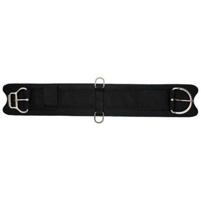 Showman felt girth with neoprene center and double roller buckles