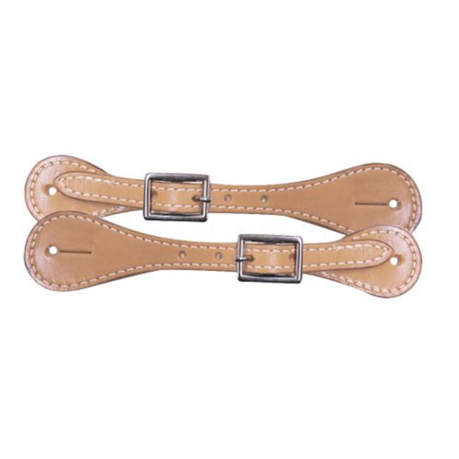 Youth leather spur straps. Easily adjust with nickel plated buckle 6"-8" #3