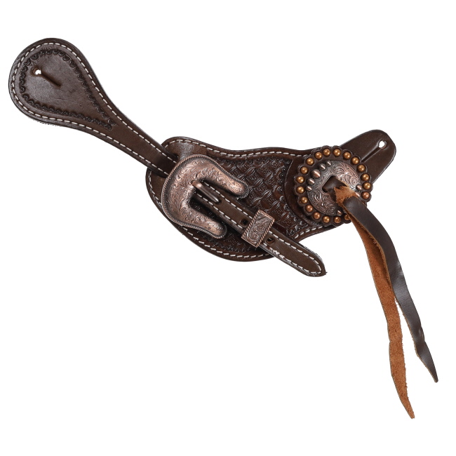 Showman Ladie's Argentina Cow Leather Copper Ridge Spur Strap #2