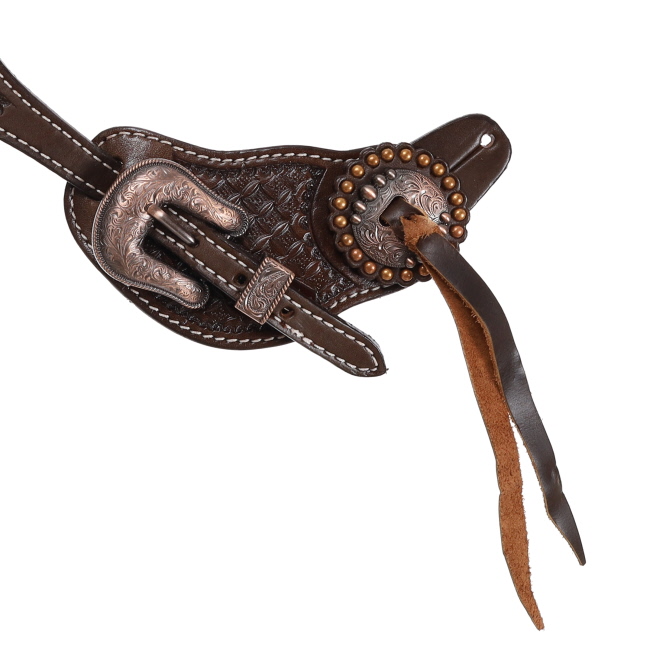 Showman Ladie's Argentina Cow Leather Copper Ridge Spur Strap #3