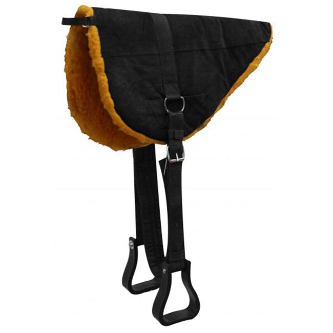 Showman Suede Leather Bareback Pad with Kodel Fleece Bottom #2