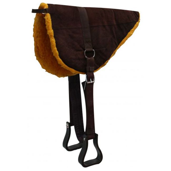 Showman Suede Leather Bareback Pad with Kodel Fleece Bottom #3