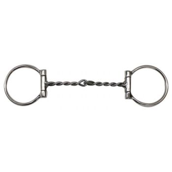 Showman Stainless Steel D-Ring with 5" Broken, Twisted Mouth