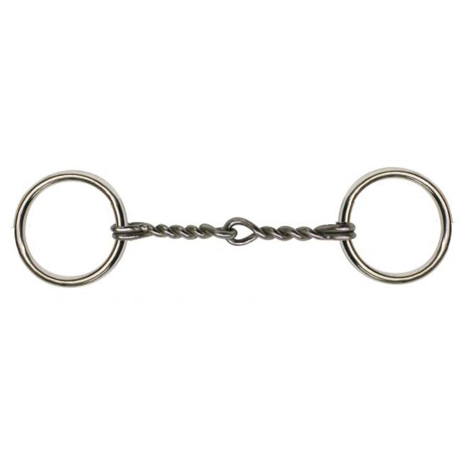 Showman Chrome Plated O-ring Pony bit with twisted broken mouth piece