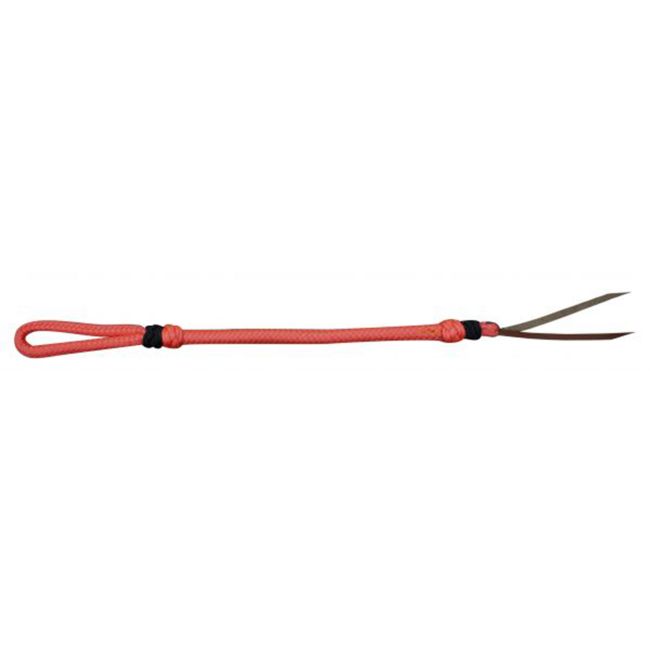 Showman Two Tone Braided Nylon Quirt with Leather Popper #9