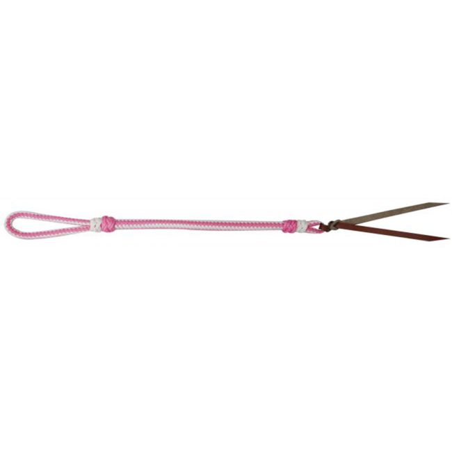 Showman Two Tone Braided Nylon Quirt with Leather Popper #11