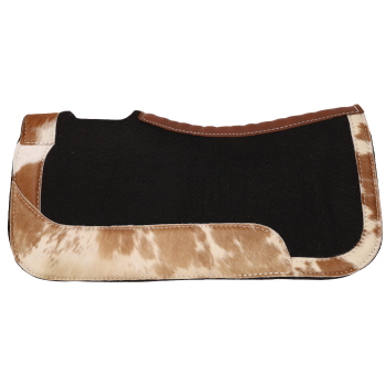 Showman 24" x 24" Contoured Felt Pad with Cowhide Wear Leathers