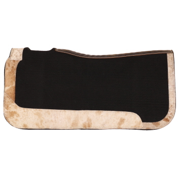 Showman 31" x 32" Contoured Felt Pad with Cowhide Wear Leathers