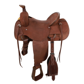 Showman Legacy Series Roughout Roping Saddle - 15, 16, 17 Inch