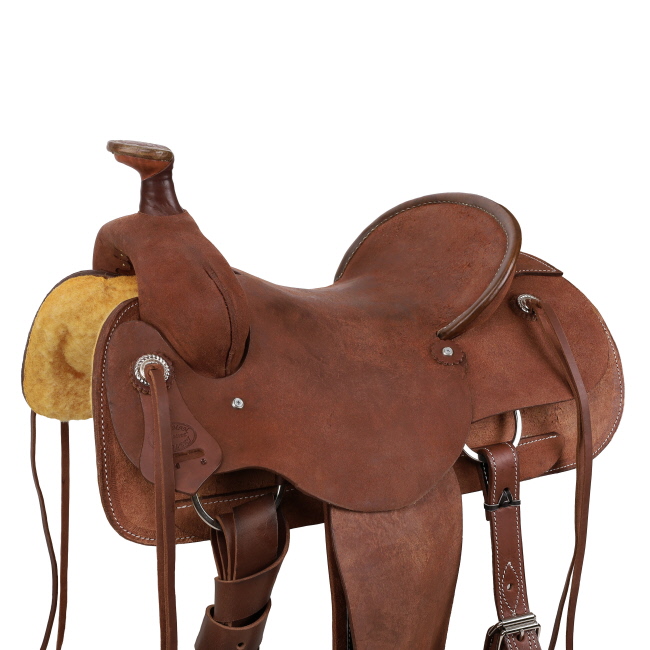 Showman Legacy Series Roughout Roping Saddle - 15, 16, 17 Inch #3