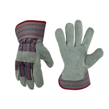 Firm Grip Medium Suede Leather Palm Work Gloves