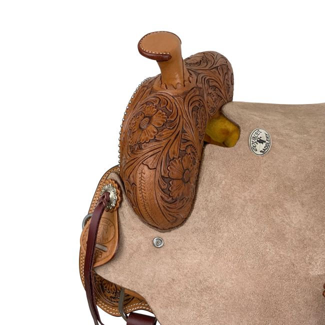 Double T Rustler's Rose Roper Style Saddle - 13 Inch #3