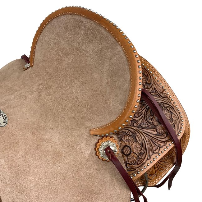 Double T Rustler's Rose Roper Style Saddle - 13 Inch #4
