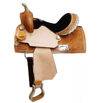 13" Double T Youth Saddle with Buckstitch Trim