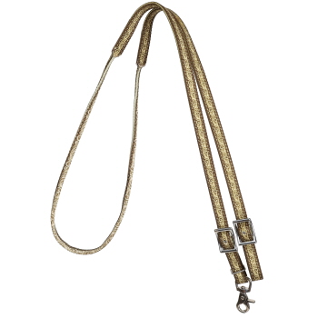 Brown Filigree Rolled Nylon Contest Reins