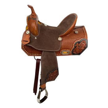 Double T Florence Fusion Barrel Style Saddle - 15 Inch