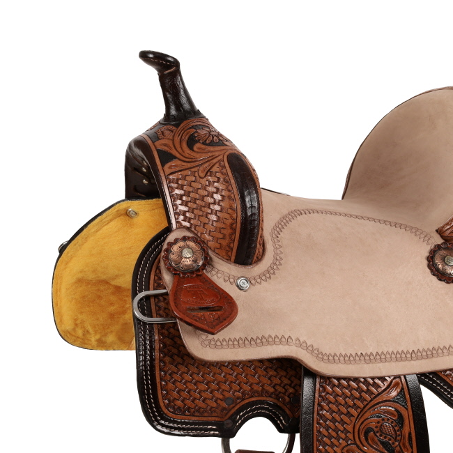 Double T Dakota Barrel Style Saddle - 13 Inch #3