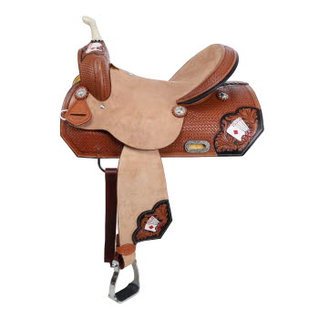 Double T Diamond Flush Barrel Style Saddle - 16 Inch