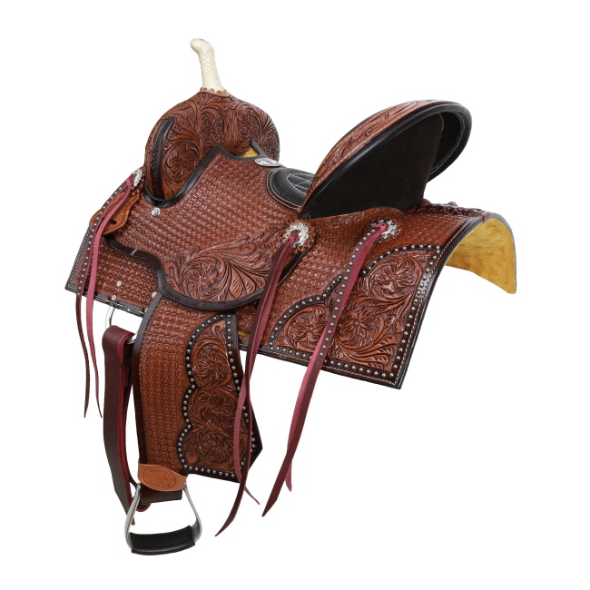 Double T Jude Barrel Style Saddle - 12 Inch #2