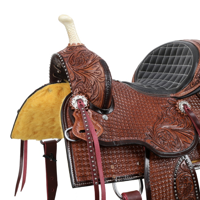 Double T Jude Barrel Style Saddle - 12 Inch #3