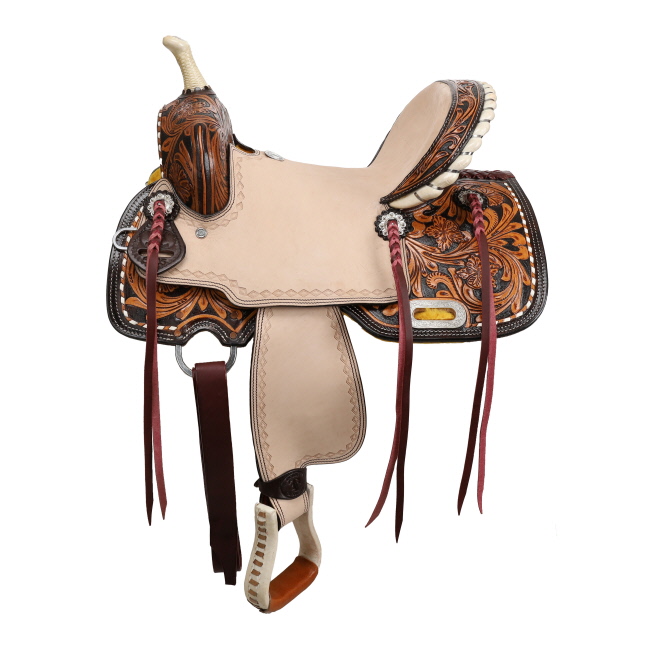 Double T Primrose Barrel Style Saddle - 13 Inch