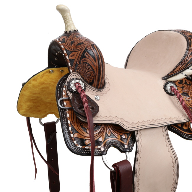 Double T Primrose Barrel Style Saddle - 13 Inch #3