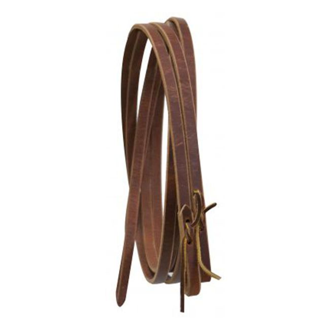 5&#47;8" leather reins with water loop ends. 8 ft long. Made in USA