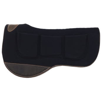 Showman 31" x 32" Contoured Shim Mohair Wool Bottom Barrel Saddle Pad