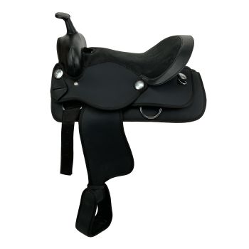 Black Nylon Cordura Saddle - 16 Inch