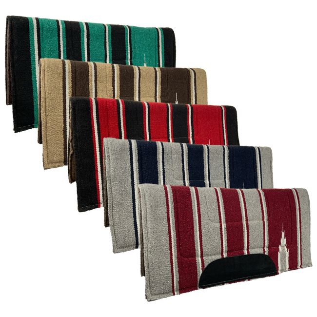 32" x 32" Assorted Felt Bottom Saddle Pad