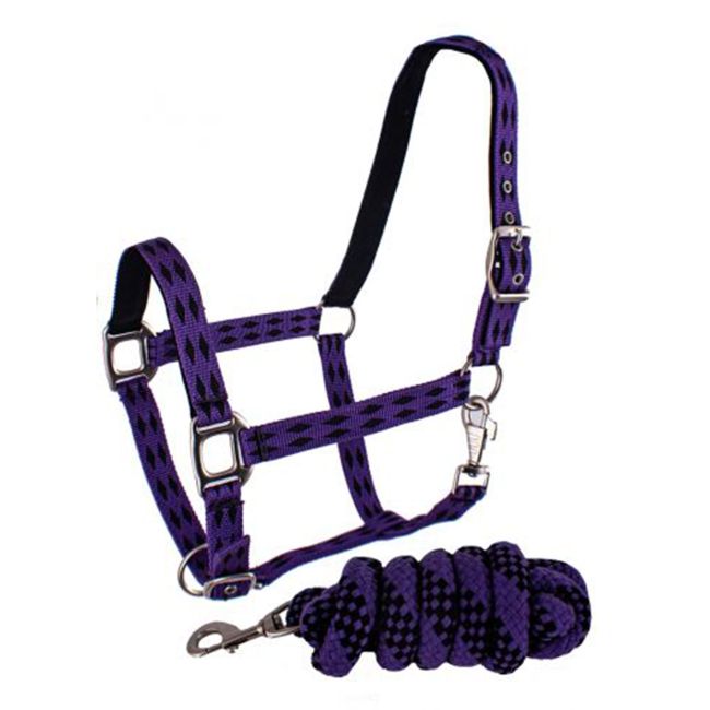 3-Ply Nylon Halter with Diamond Print Design and Lead #2