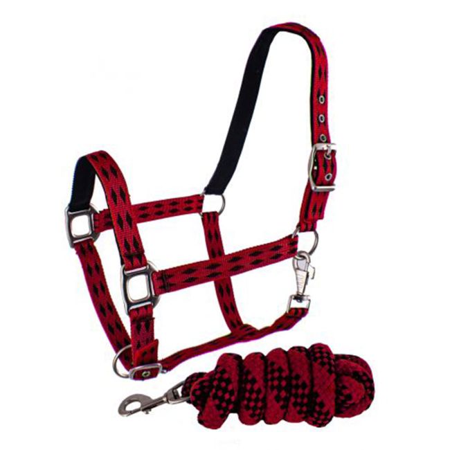 3-Ply Nylon Halter with Diamond Print Design and Lead #3