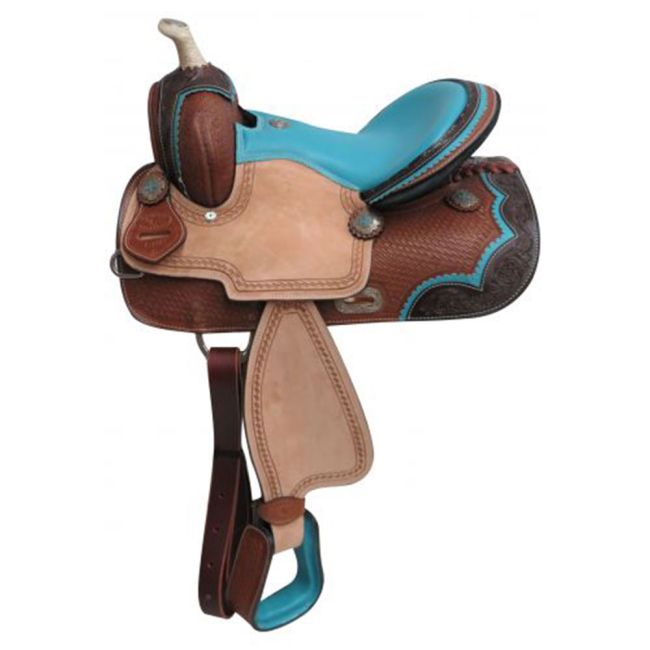 13" Double T Pony&#47;Youth barrel style saddle