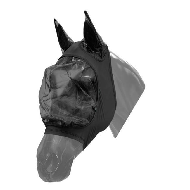 Showman Lycra Zipper fly mask with ears #2