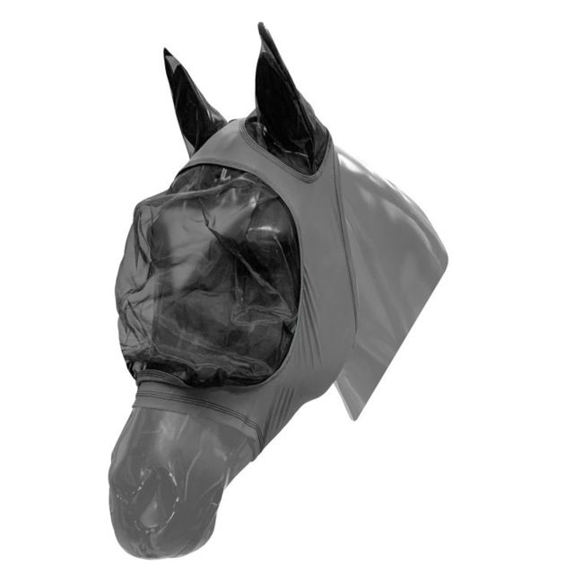 Showman Lycra Zipper fly mask with ears #3