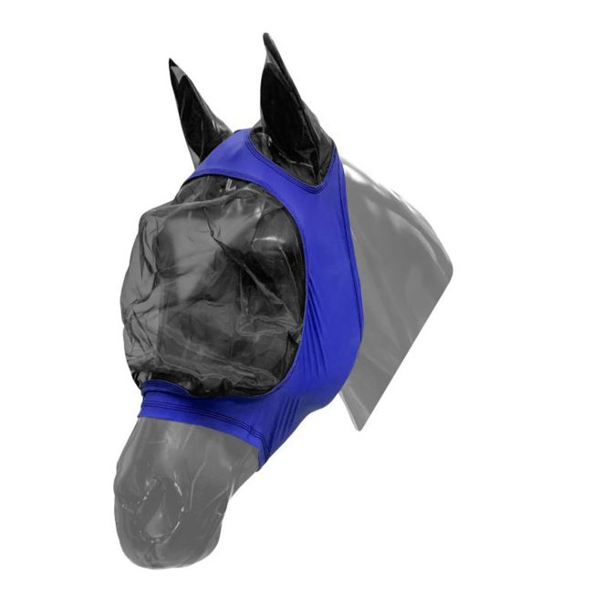 Showman Lycra Zipper fly mask with ears #5