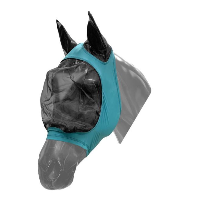 Showman Lycra Zipper fly mask with ears #6