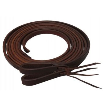 Showman 8ft X 1/2" Oiled harness leather split reins