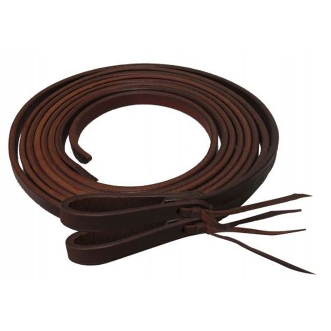 Showman 8ft X 1&#47;2" Oiled harness leather split reins