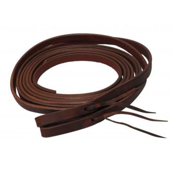 Showman 8ft X 5/8" Oiled harness leather split reins