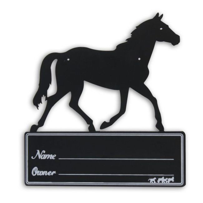 Showman Trotting horse stall name plate