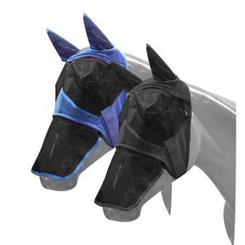 Showman Teddy fleece flymask with detachable nose