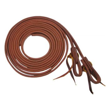 Showman 1/2" X 8' Oiled harness leather split reins